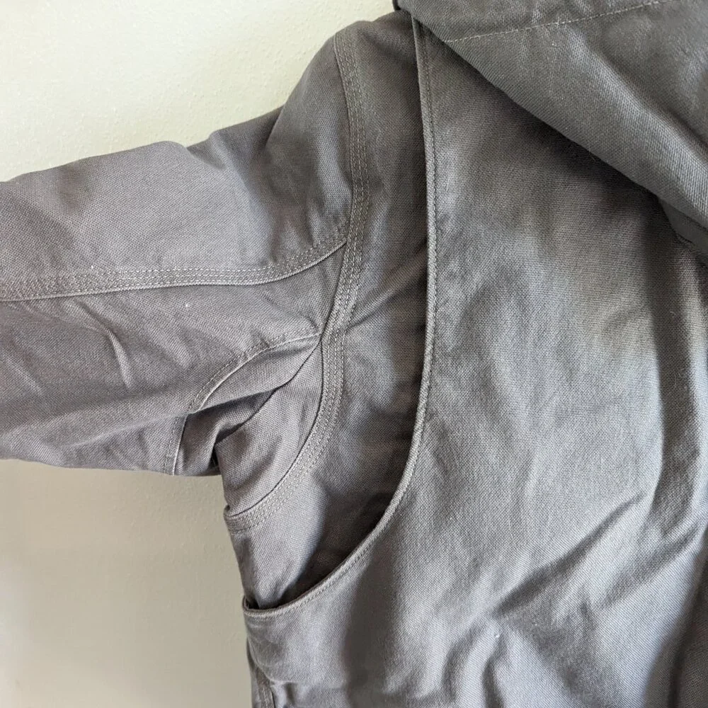 Carhartt Ladies Full Swing Loose Fit Washed Duck Sherpa Lined Jacket - L (12-14) - Picture 6 of 9